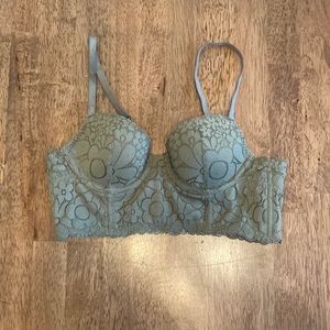 Green Aerie balconette bra 32A
